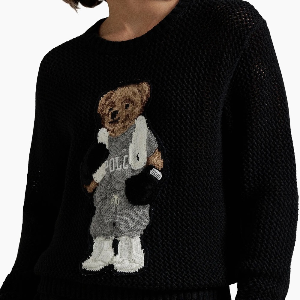 Polo Ralph Lauren  Polo Bear Cotton Crewneck Sweater - M